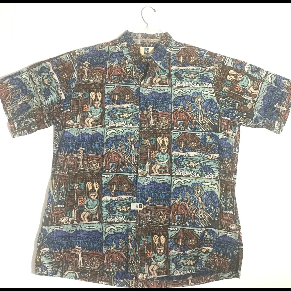 Kahala Farming Village W/ Natives Hawaiian Shirt
